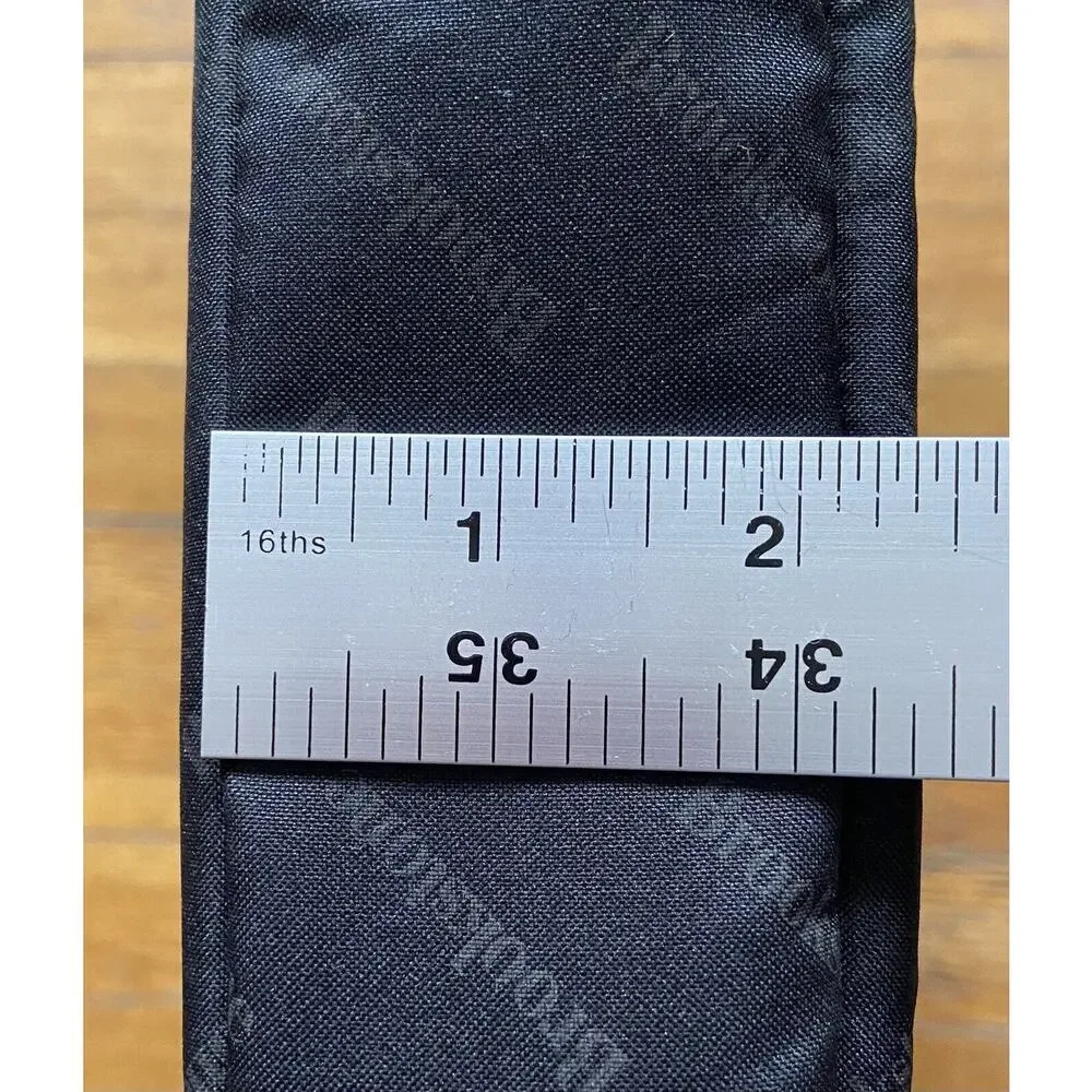 BROOKSTONE Black Nylon Padded Laptop Bag sz OS